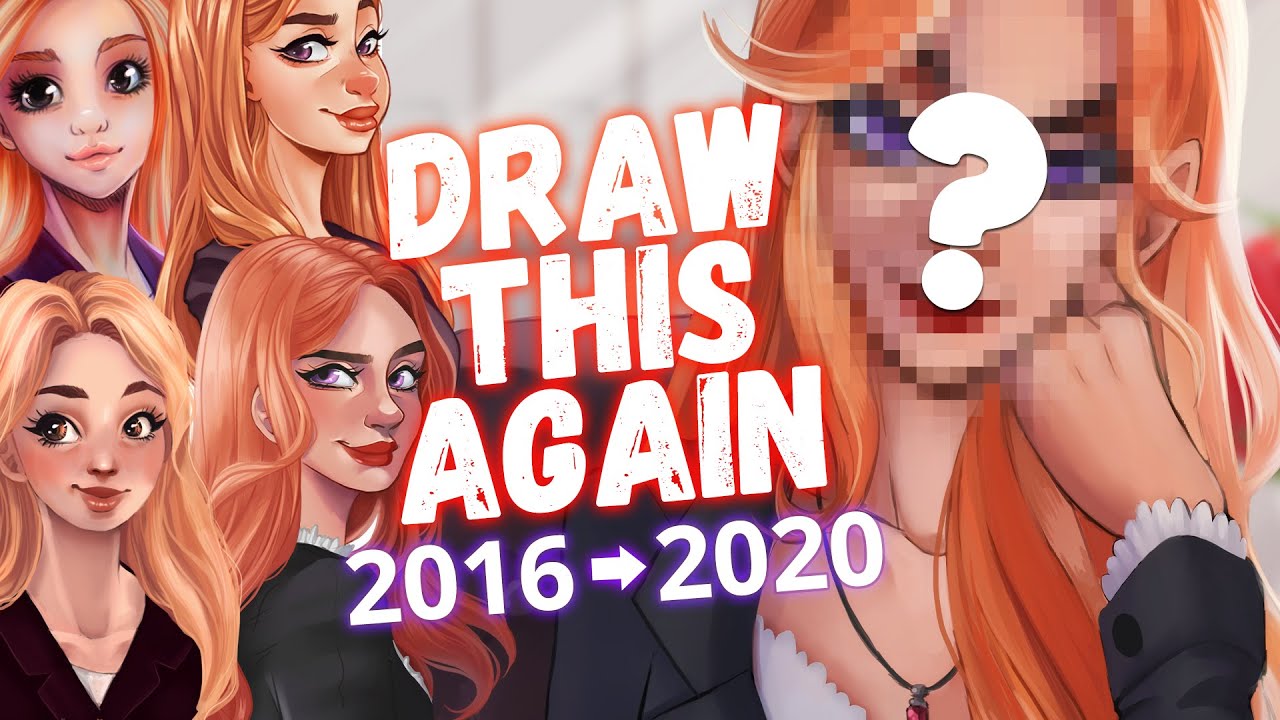 DRAW THIS AGAIN (2016 🡢 2020) 🤷 I merged my ART STYLES - YouTube