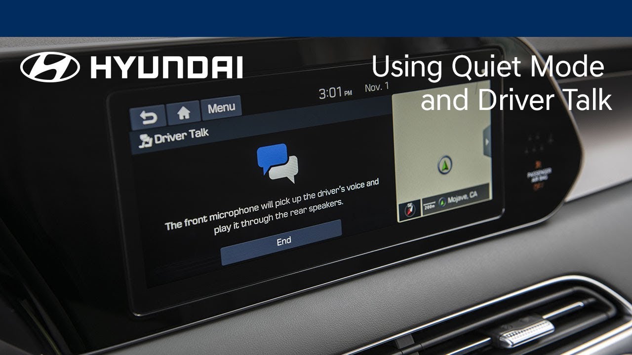 Quiet Mode and Driver Talk Explained |  Hyundai