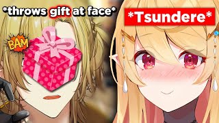 *Pomu meets Luca IRL* giving Christmas gift but...