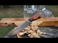 Sharpening and Chopping With The 80CRV2 Chopper | Knife Making | Vlog