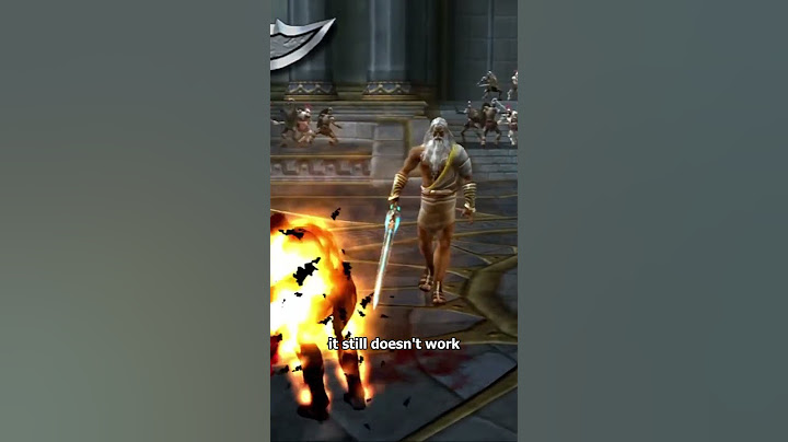 Is it possible to kill Zeus at the beginning of God of War 2? #godofwar2