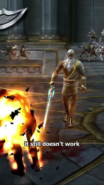 Is it possible to kill Zeus at the beginning of God of War 2? #godofwar2