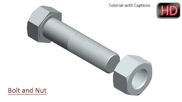 🔖 Modelling a Bolt and Nut in Creo Parametric
