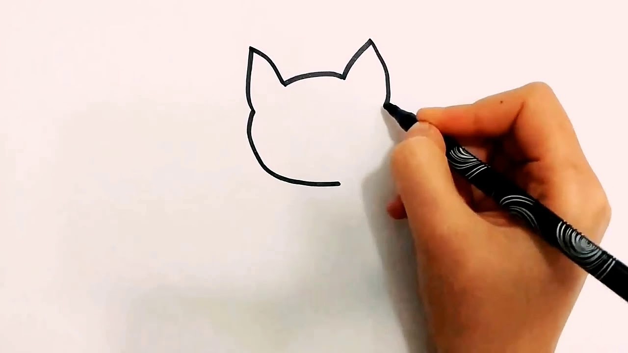 EĞLENCELİ KEDİ ÇİZİMİ ) (HOW TO DRAW A CAT?) YouTube