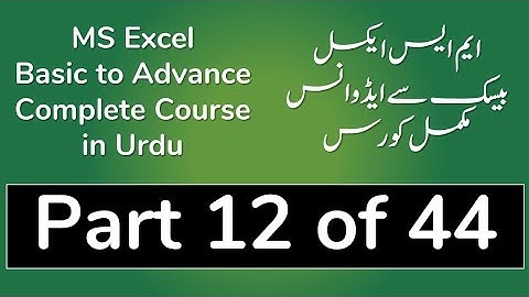 12 Find & Replace Data in MS Excel 2013 in Urdu