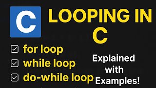 Loops in c |for,while,do-while loop in simple #c#techtech #programminglanguage #viralvideo 
