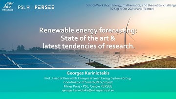 Renewable energy forecasting: State of the art & latest tendencies of research