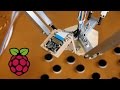 Raspberry Pi Delta Robot Builds A Tower