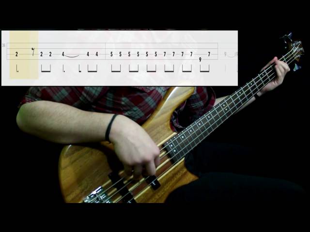 Toto - Hold The Line (Bass Cover) (Play Along Tabs In Video) class=