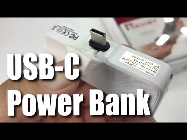 3300mAh Type-C Portable Charger Power Bank Battery Review