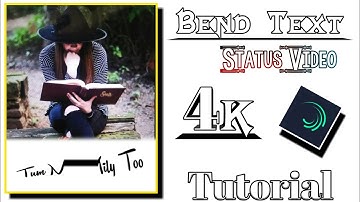 How to create 4k Bend Text status in alight motion trending pro editing tutorial by technical afshan