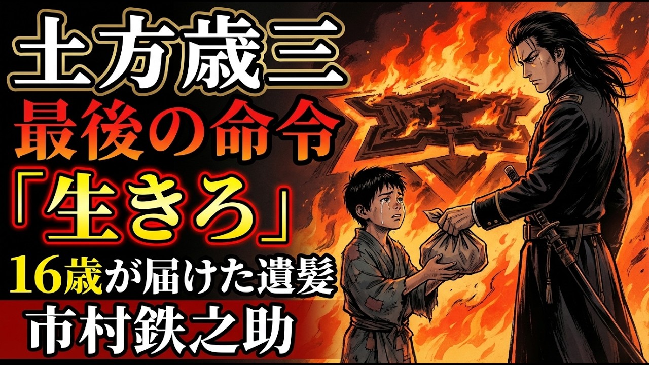 【新選組】土方歳三 最後の命令「生きろ」｜遺髪を届けた16歳の少年・市村鉄之助 #新撰組 #土方歳三 #市村鉄之助 #幕末 #箱館戦争
