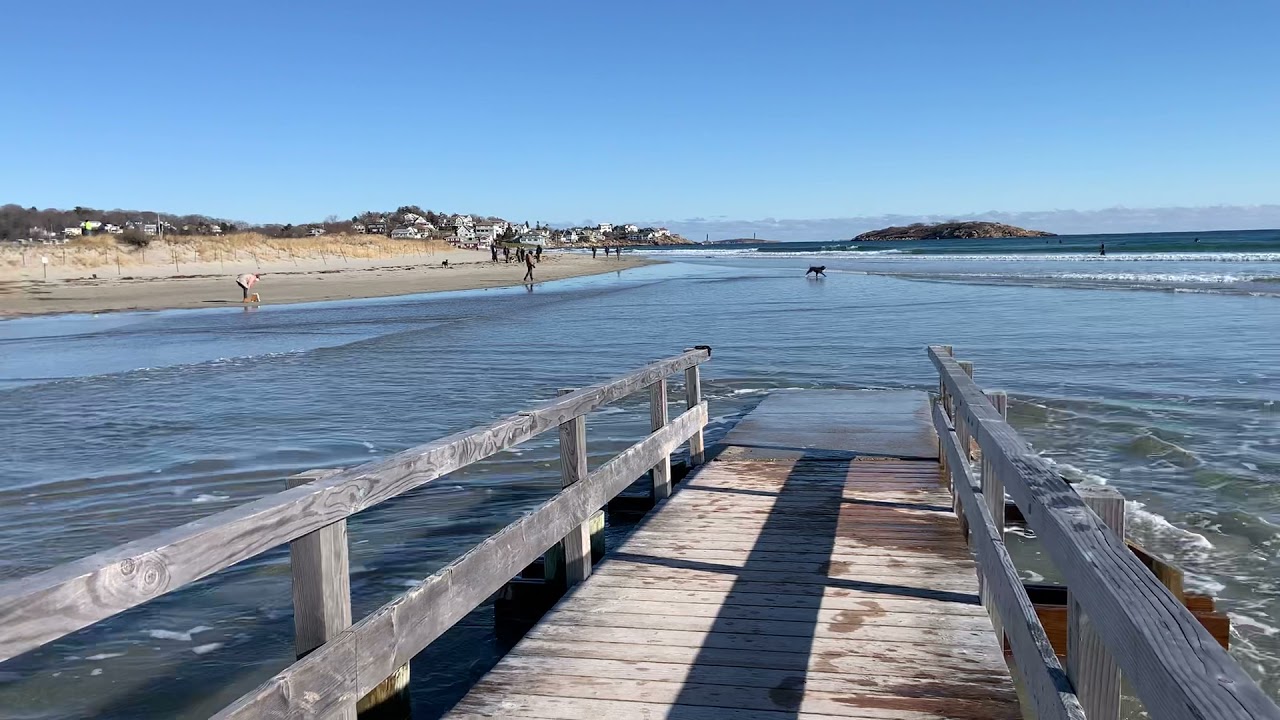 Good Harbor Beach January High Tide YouTube