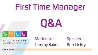Q&A For First Time Manager at Silicon Valley Code Campfire