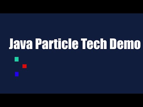Java Particle System Demo
