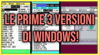 LE PRIME 3 VERSIONI DI WINDOWS! - Windows1/2/3 Overview ITA