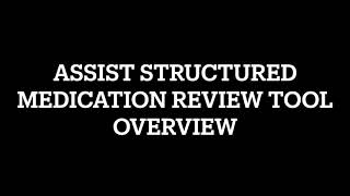 SMR - Assist Structured Medication Review Tool