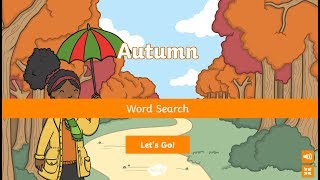 Twinkl Go! - Autumn Interactive Word Search Clip