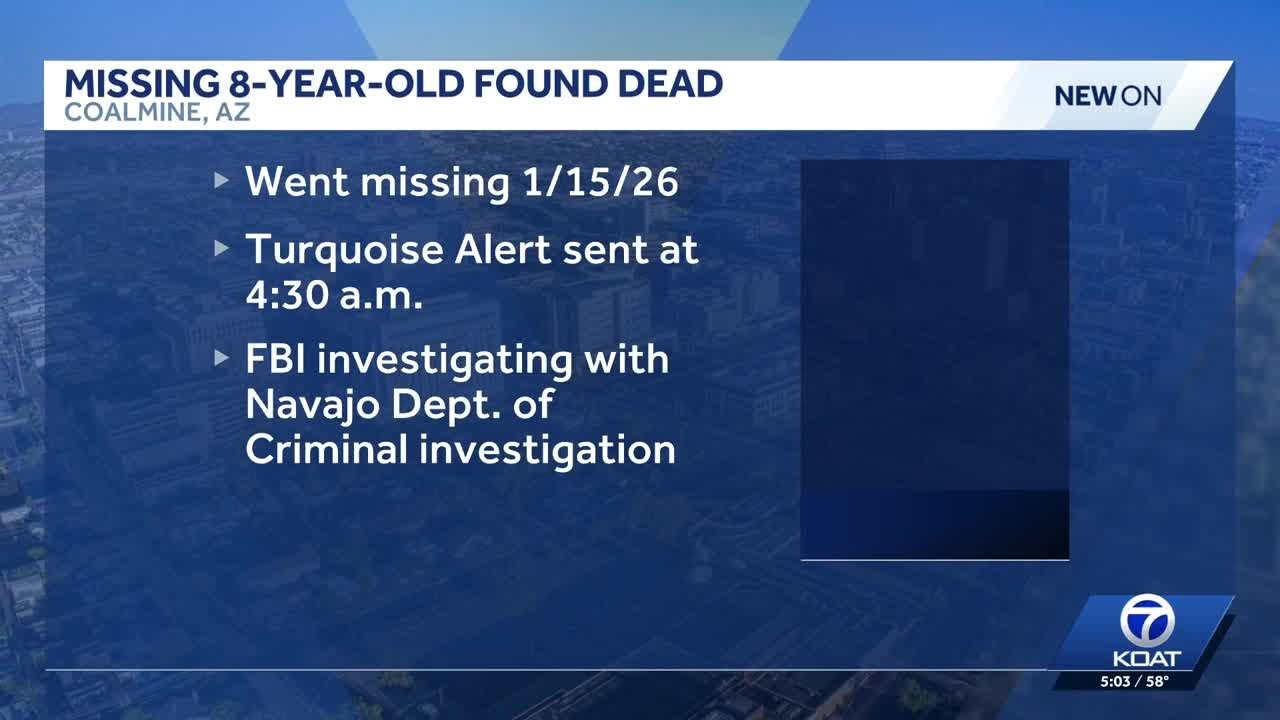 Missing 8-year-old Navajo Nation girl found dead - YouTube