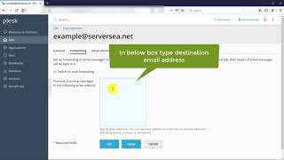 How to Setup Email Forwarder in Plesk