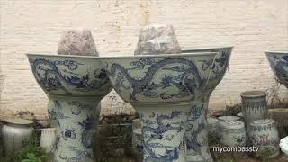 La porcelana blanca y azul de la dinastía Ming