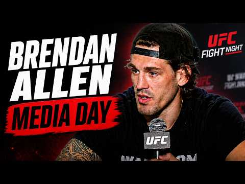 Brendan Allen Breaks Down Shahbazyan Match-Up At UFC Vegas 118 Media Day 👊 #ufc