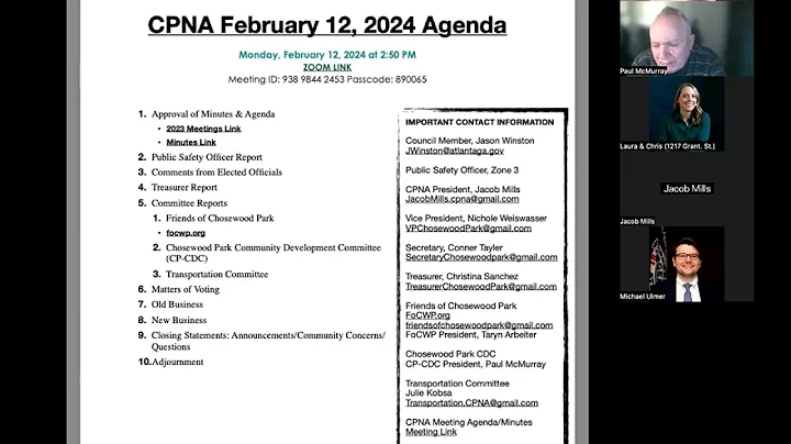 CPNA Monthly Members Meeting - February 2024