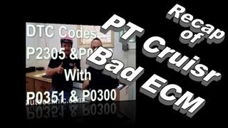 Part 2 - Diagnosing P2305 P0352 P0351 and P0300 Faulty PCM (Chrysler)