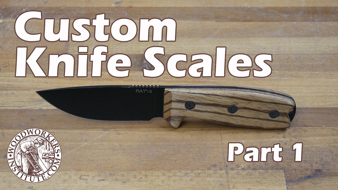 Shaping Custom Handle Scales, Knife Making