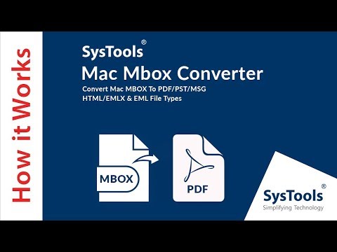 SysTools Mac MBOX Converter | Конвертируйте файлы Mac MBOX в PDF