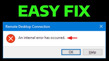 How To Fix Remote Desktop Connection Internal Error Has Occurred