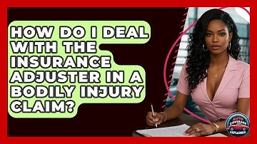 How Do I Deal With The Insurance Adjuster In A Bodily Injury Claim? - Auto Coverage Explained