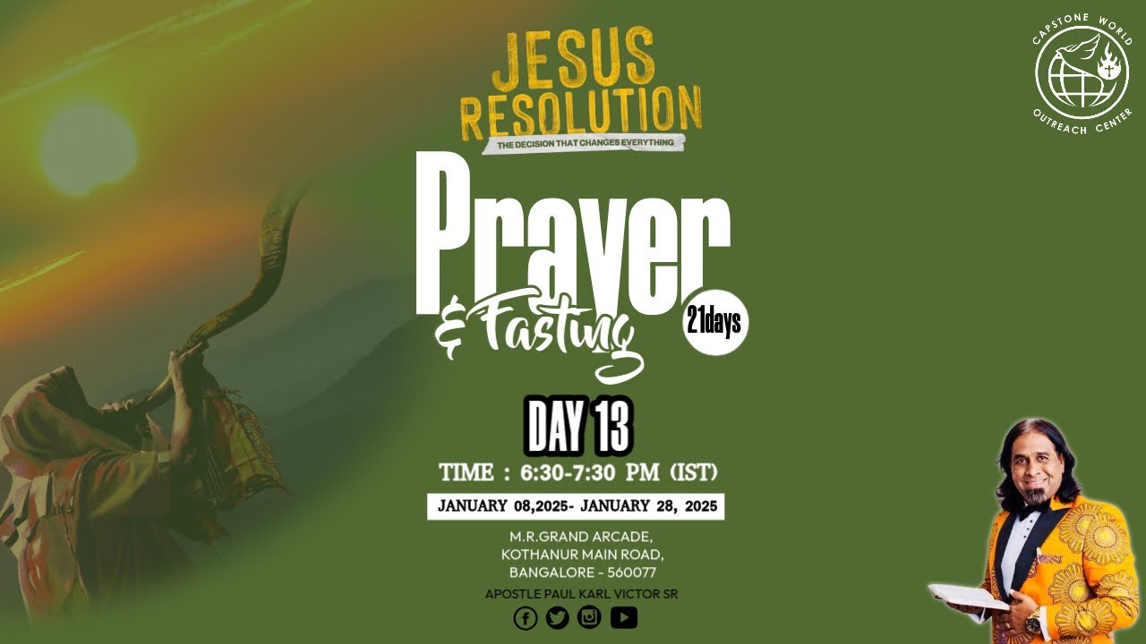 21 Days of Fasting & Prayer || Day 13 || Apostle Paul Karl Victor Sr ...