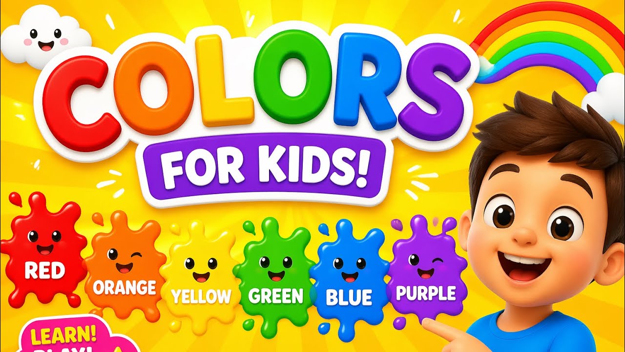 Learn Colors for Kids | Fun & Easy Color Learning Video for Toddlers 🎨 ...