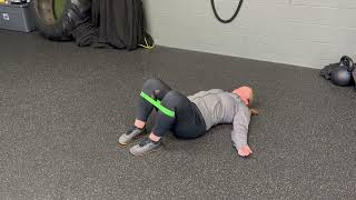 Unity Fitness - Hooklying Pelvic Tilt Rocking with Glute Emph and Miniband FB