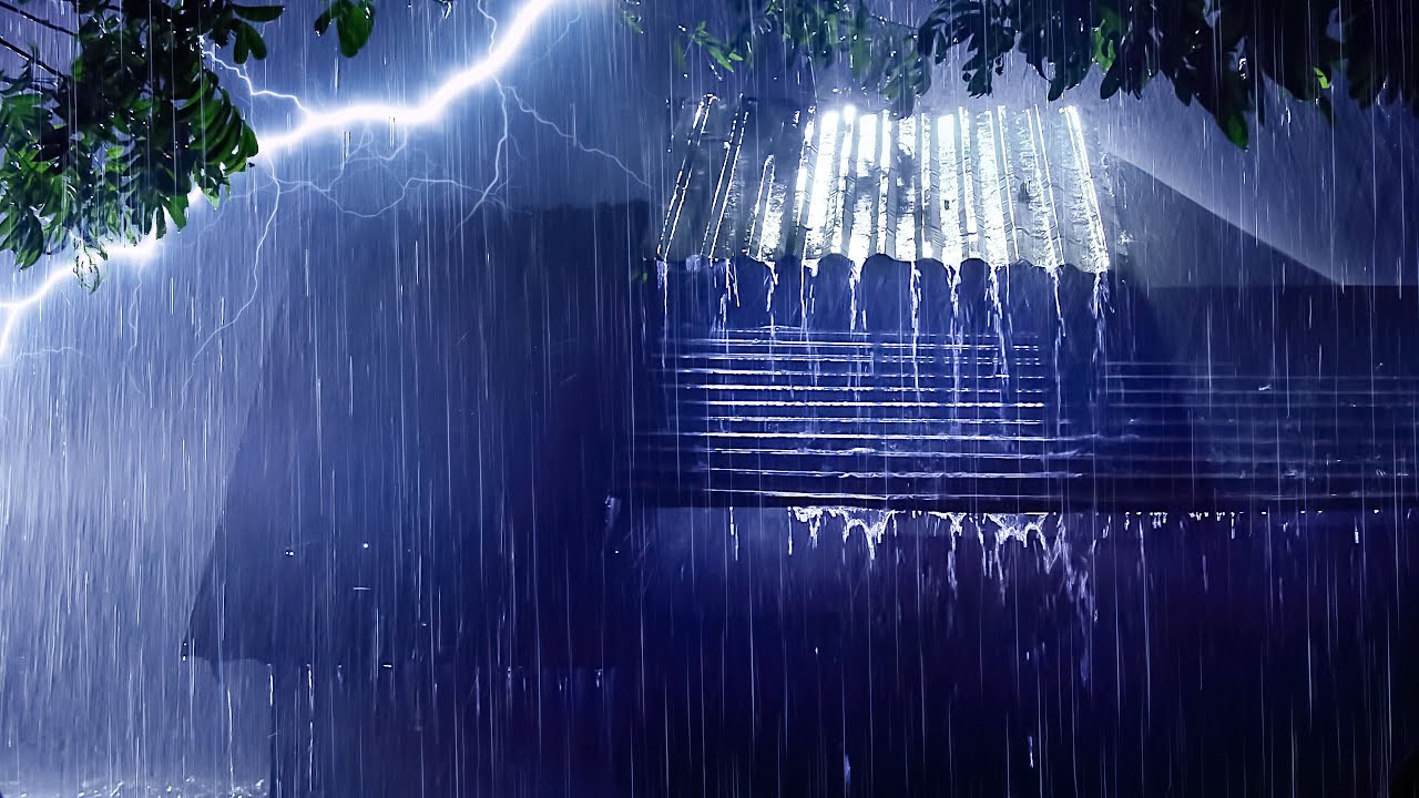 Heavy Rain and Thunder on the Roof | Relaxing Sounds for Deep Sleep in ...