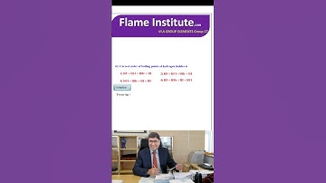 Correct order of boiling points of hydrogen halides is
