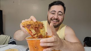 Trying Butter Chicken & Pizza Hut Pan Pizza