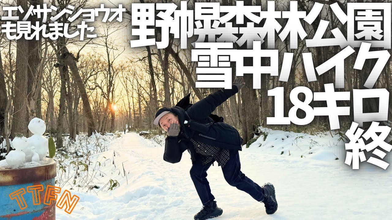 〝雪中ハイク〟楽しく１８キロをライトに歩く/北海道野幌森林公園vol.終