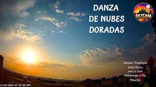 🌤️ Morning Clouds & Gold Sunrise Timelapse 🌅 Hypnotic Cloud Dance & Summer Sunburst over Barcelona