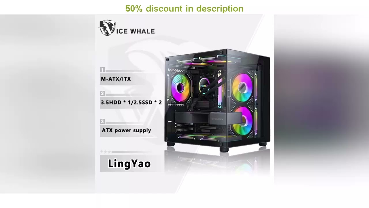 Latest Products You Must Know! ICE Whale LingYao Mini DIY Sea View Room PC Case Desktop Chassis S