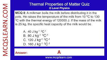 Thermal Properties: Matter Quiz | Matter Questions Answers PDF | Class 10–9 Quiz | Ch 21 Notes | App
