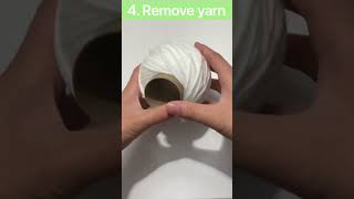 How to Wind Yarn Without a Yarn Winder #shorts