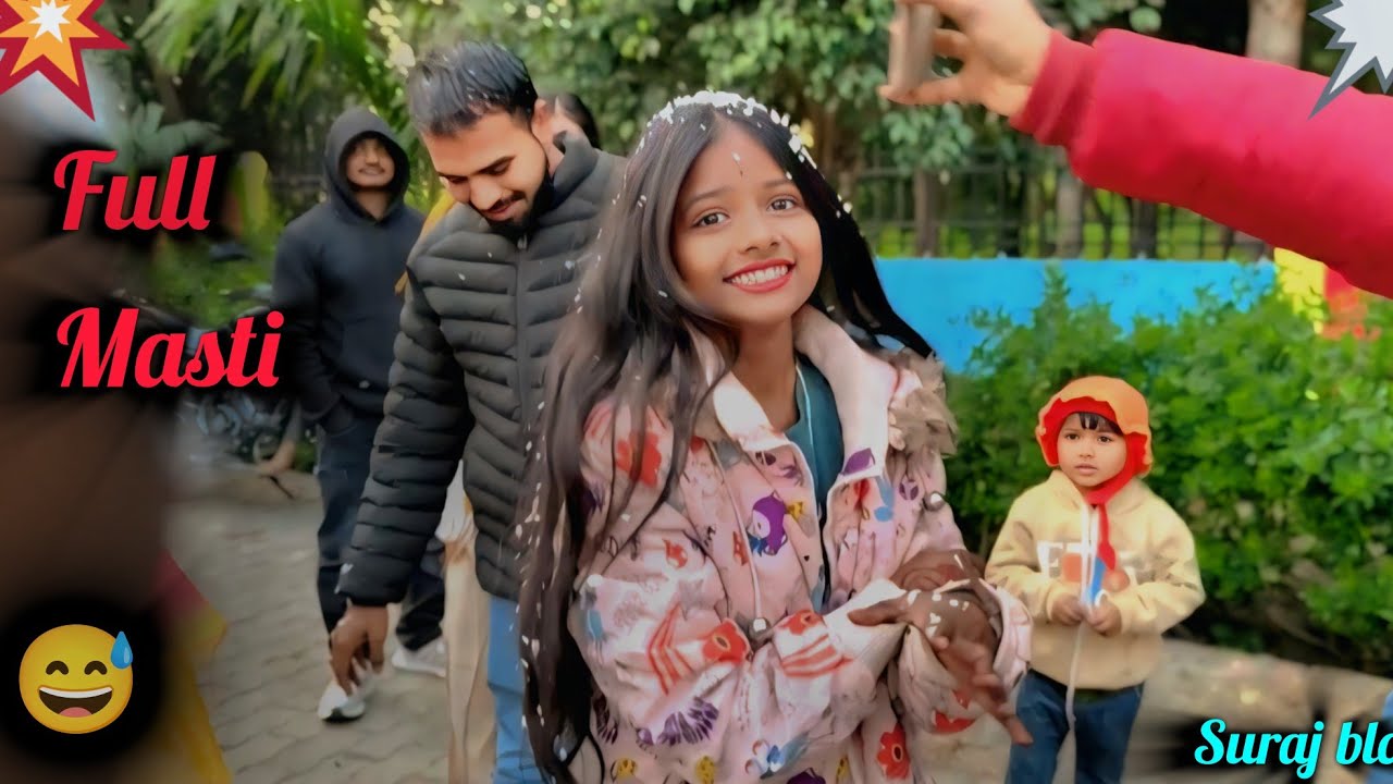 पार्टी का enjoy 🥳 ।  👩 पूजा । रंजिता । आयुषी। काजल । बाराबंकी के सभी क्रिएटर #blogvideo  #surajblog 