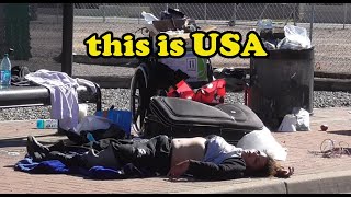 sad life of homeless people in America 4