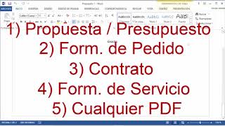 Cómo crear un PDF automático (propuesta, presupuesto, contrato, form. de servicio, form. de pedido)