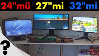 24 inch or 27 or 32 mi Gaming Monitor Recommendation