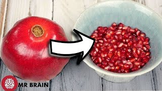 The CORRECT Way To Open & Eat A Pomegranate !!