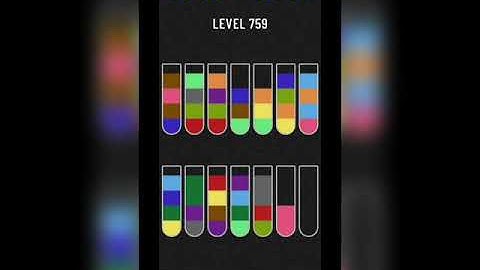 Water sort puzzle level 759