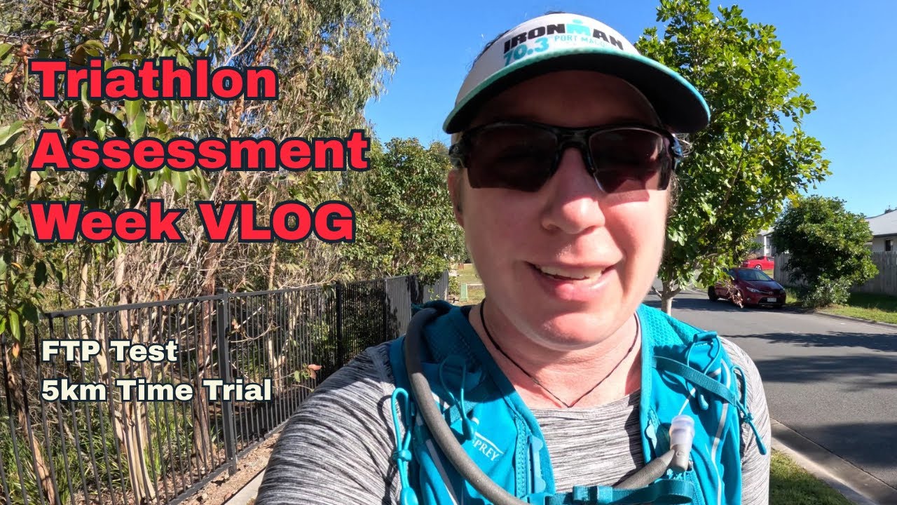 FTP Test + 5K Time Trial | Triathlon Training Week Vlog